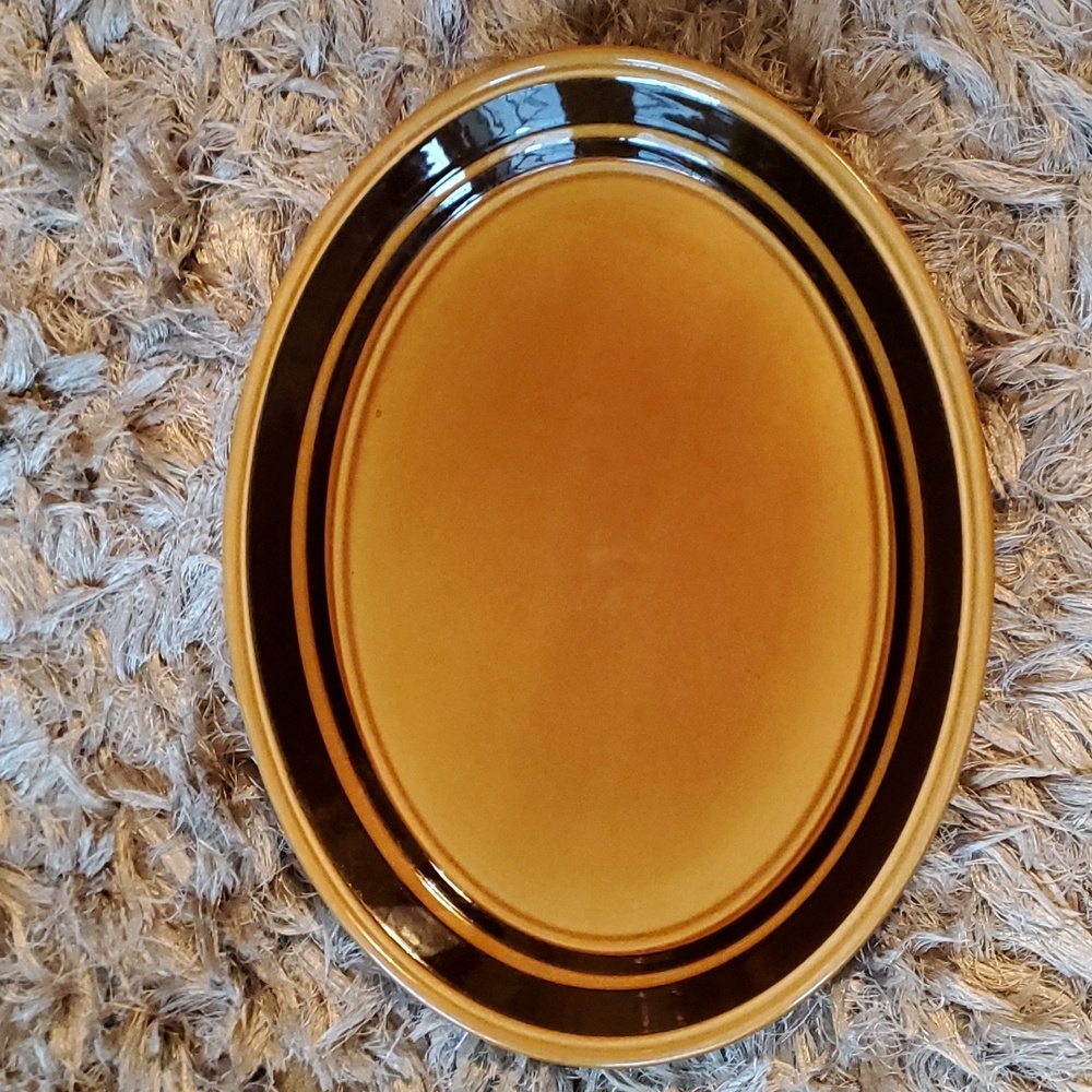 Vintage Royal Alma Staffordshire ironstone large oval plate / platter